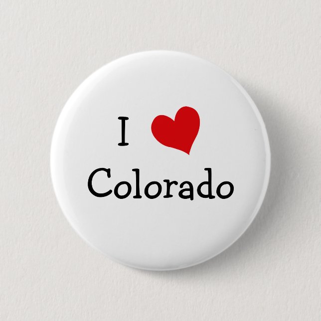 I Love Colorado Pinback Button (Front)
