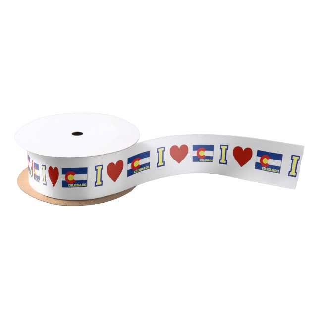 I Love Colorado Satin Ribbon (Spool)