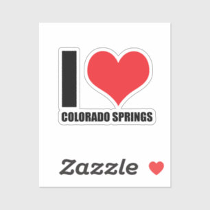 I love Colorado Springs Sticker