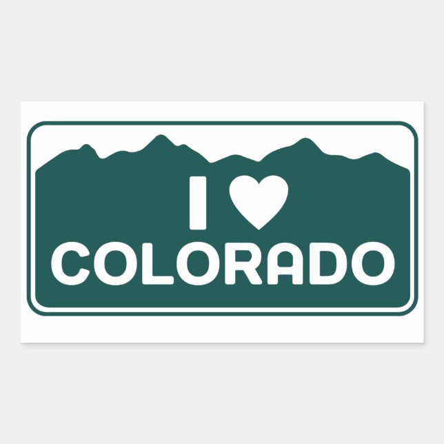 I Love Colorado Sticker (Front)