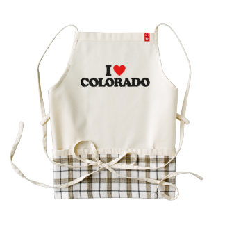 I LOVE COLORADO ZAZZLE HEART APRON