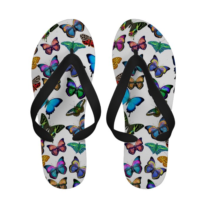 I Love Colorful Butterflies Sandals