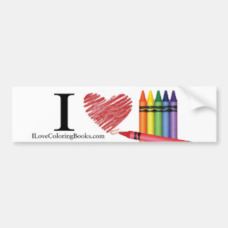 I Love Coloring Books Sticker