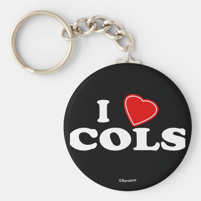 I Love COLS Keychain