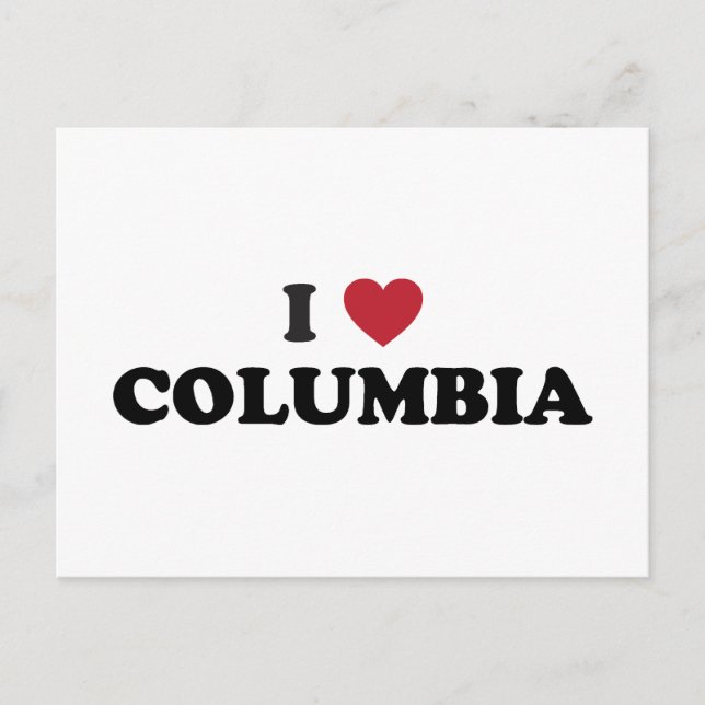 I Love Columbia Missouri Postcard (Front)