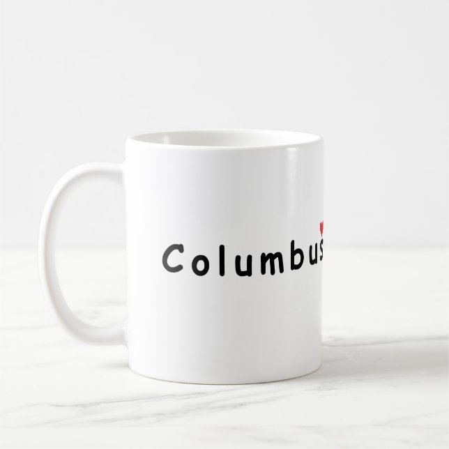 I love Columbus Coffee Mug (Left)