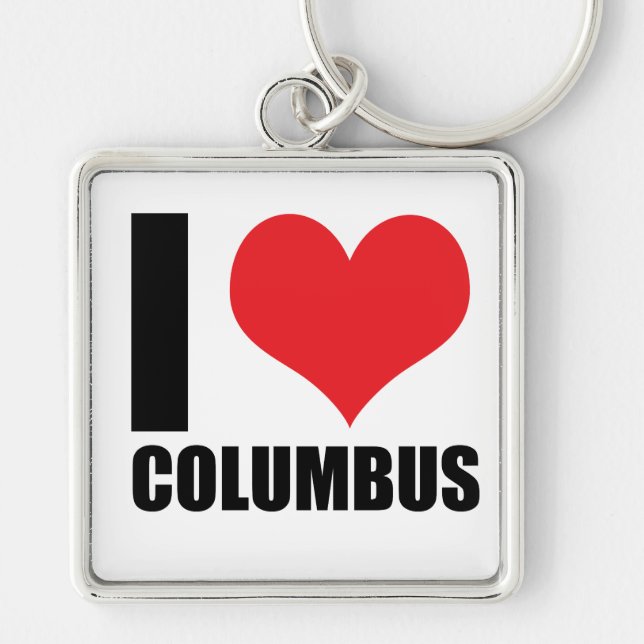 I love Columbus  Keychain (Front)