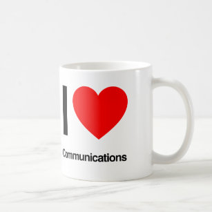 i love communications coffee mug