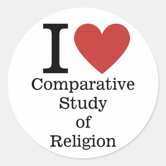 I ❤️ Love Comparative Study of Religion STICKER (Front)