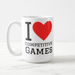 I love competitive games coffee mug