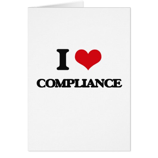 I Love Compliance Cards (Front)