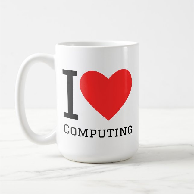 I love computing  coffee mug (Left)