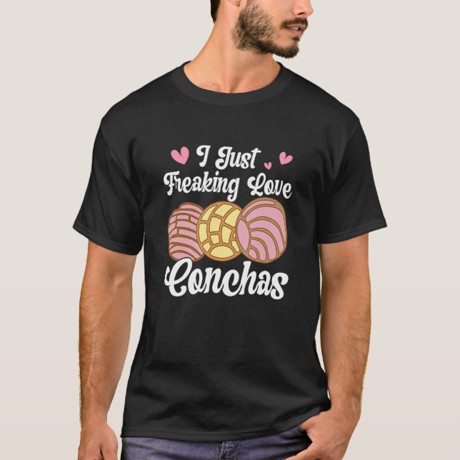 I Love Conchas Pan Dulce Latina Mexican Mujer Conc T-Shirt (Front)