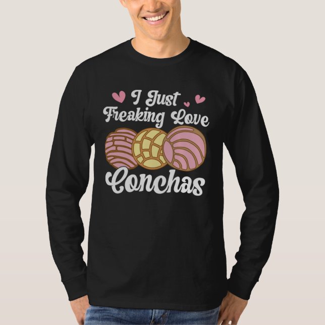 I Love Conchas Pan Dulce Latina Mexican Mujer Conc T-Shirt (Front)