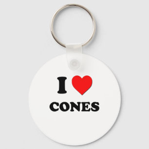 I love Cones Keychain