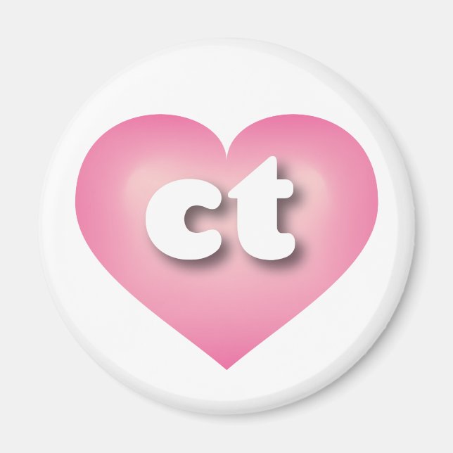 I love Connecticut - ct pink fade heart Magnet (Front)
