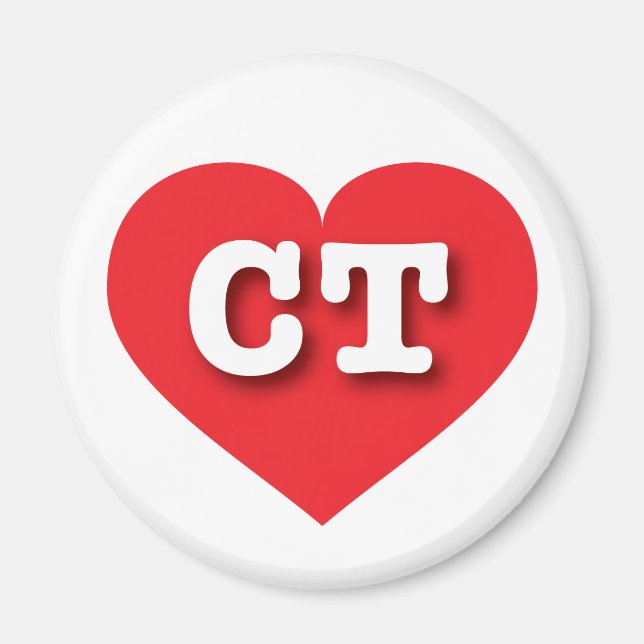 I love Connecticut - CT red heart Magnet (Front)