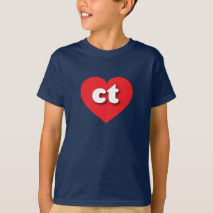 I love Connecticut - ct red heart  T-Shirt
