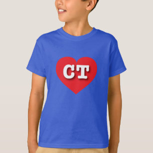 I love Connecticut - CT red heart T-Shirt