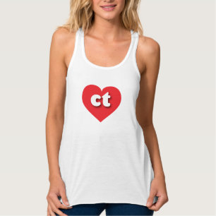 I love Connecticut - ct red heart  Tank Top