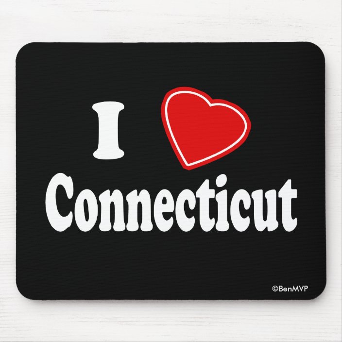 I Love Connecticut Mouse Pad