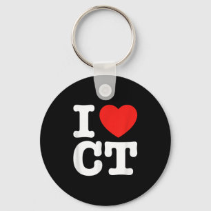 I Love Connecticut Shirt _ I Heart Ct Keychain