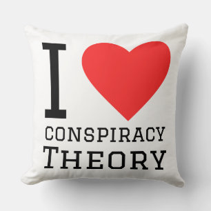I love conspiracy theory throw pillow