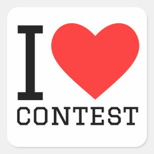 I love contest square sticker