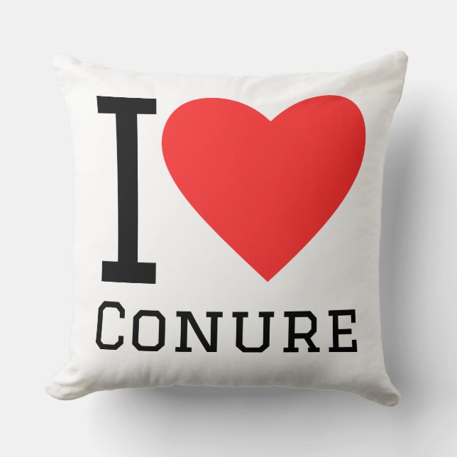 I love conure throw pillow (Front)