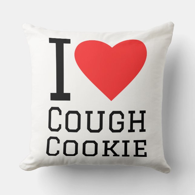 I love cookie dough throw pillow (Front)