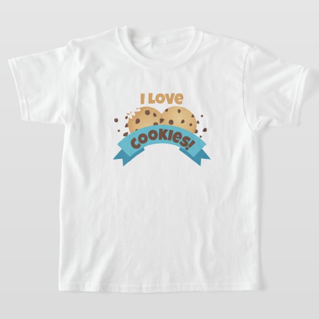 I Love Cookies! Kids T-Shirt (Laydown)