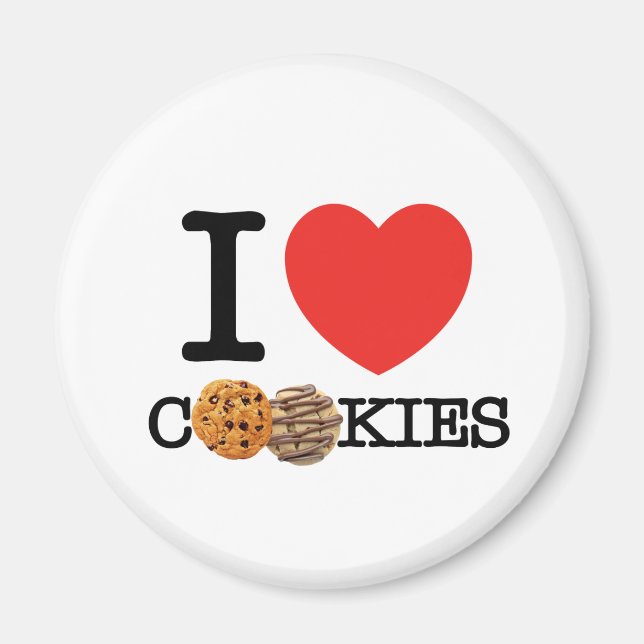 I Love Cookies Magnet (Front)