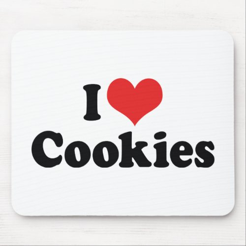 I Love Cookies Mouse Pad