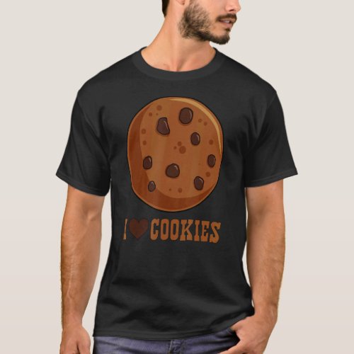 I Love Cookies  Sweet Breakfast T_Shirt
