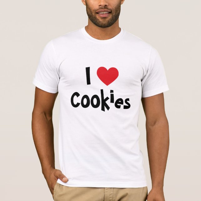 I Love Cookies T-Shirt (Front)