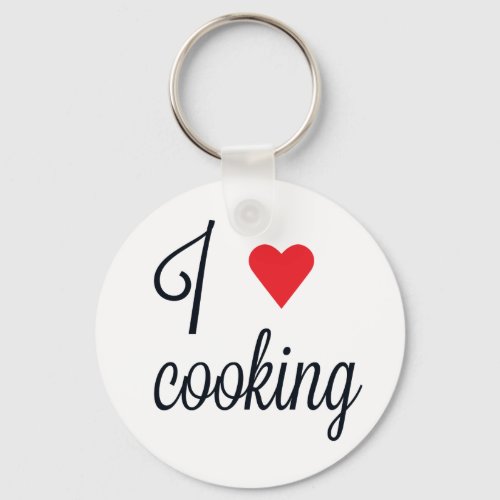 I Love Cooking Keychain