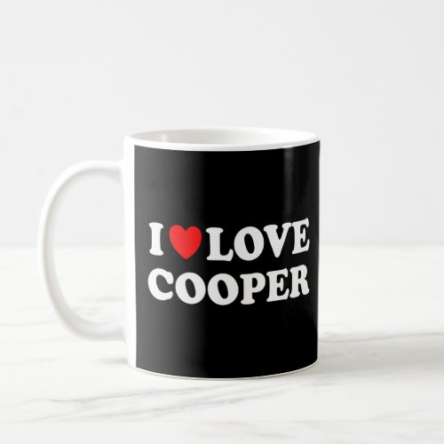 I Love Cooper I Heart Cooper    Coffee Mug