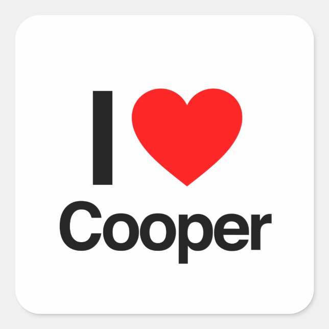 i love cooper square sticker (Front)