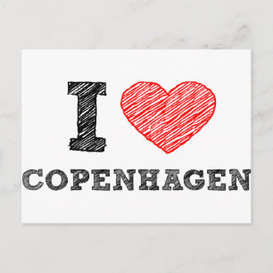 I love Copenhagen Postcard