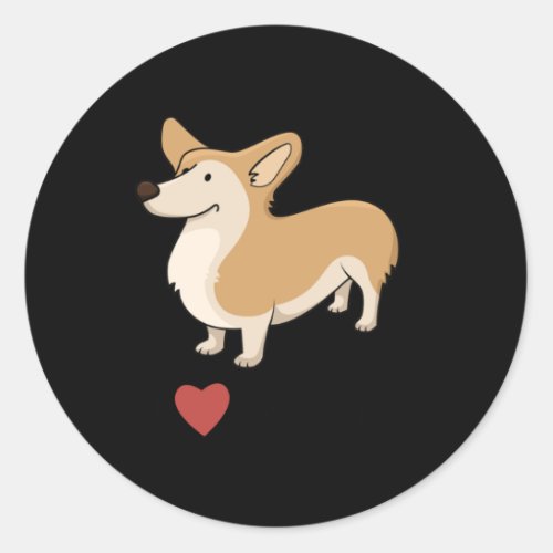 I Love Corgis  Classic Round Sticker