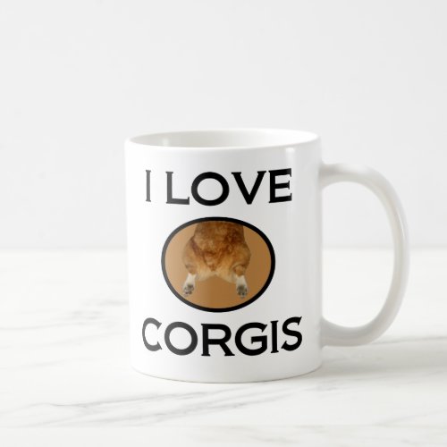 I Love Corgis Corgi Butt Coffee Mug