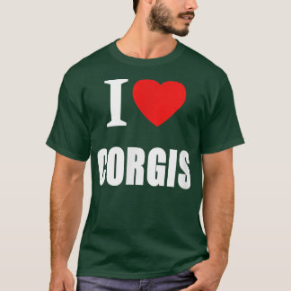 I Love Corgis For Men Women Dog Owners T-Shirt