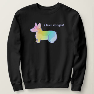 "I Love Corgis" Rainbow Corgi Sweatshirt