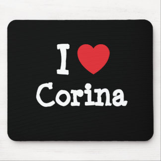 I love Corina heart T-Shirt Mouse Pad