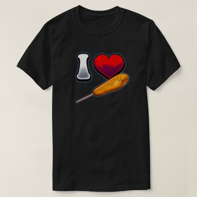 I love Corn dogs  T-Shirt (Design Front)