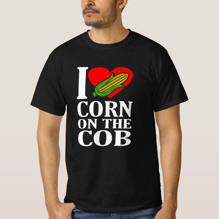 I Love Corn On the Cob Day Funny Corn Meme Pun TShirt