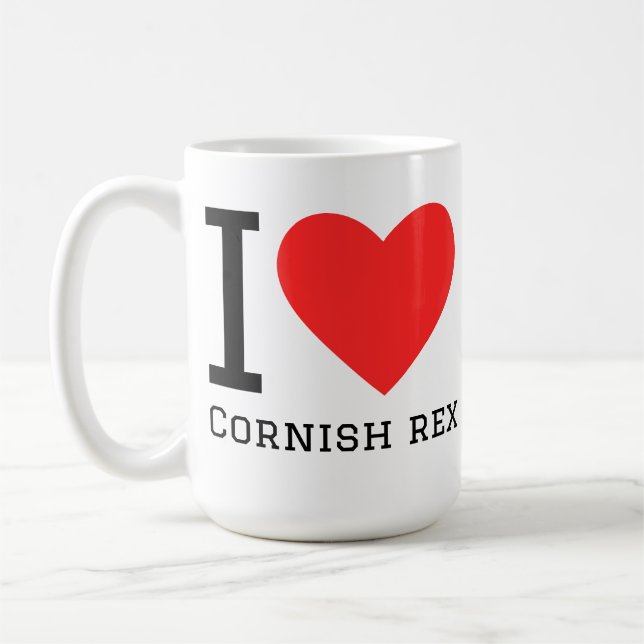 I love cornish Rex  Coffee Mug (Left)