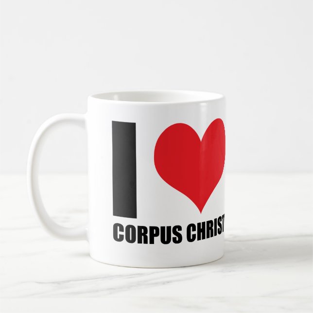 I love Corpus Christi Coffee Mug (Left)
