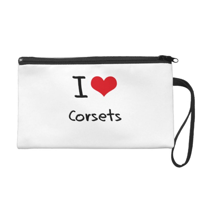 I love Corsets Wristlet Purses