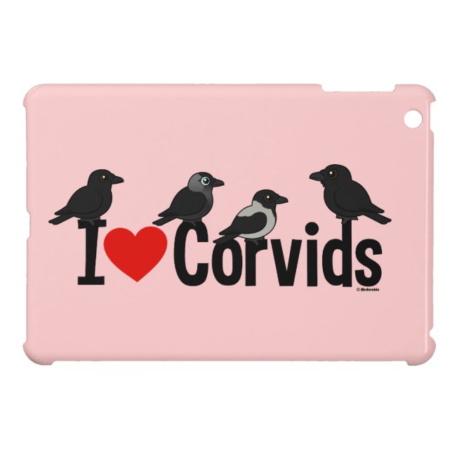 I Love Corvids Case For The iPad Mini (Back Horizontal)